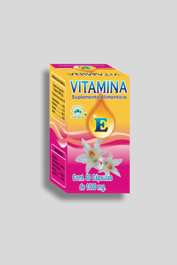 VITAMINA E CON 60 CAPS.
