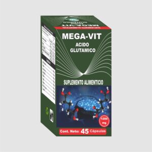 mega vit Ácido glutaminico cont. net. 45 caps