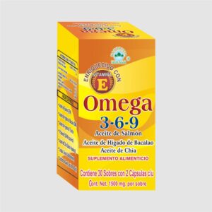 omega 3 6 9 cont. net. 30 sobres con 2 caps.